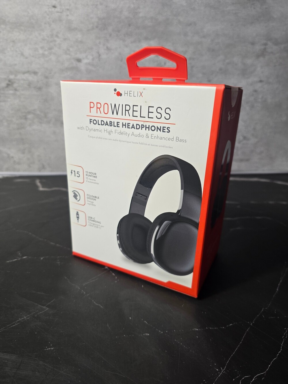 Helix Pro Wireless Foldable Headphones Black